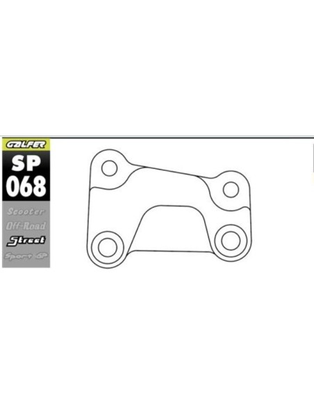 soporte pinza freno galfer sp068 disco sobredimensionado 320 mm harley davidson delantera