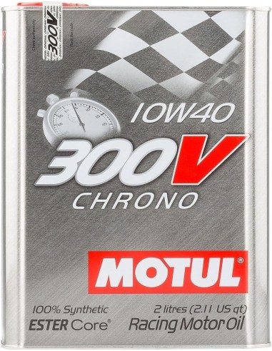 aceite de competicion motul 300v chrono 104243 sae 10w 40 2 l