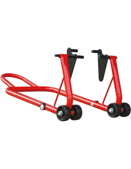 caballete universal para moto rz tools 200023 delantero y trasero ajustable 200 kg