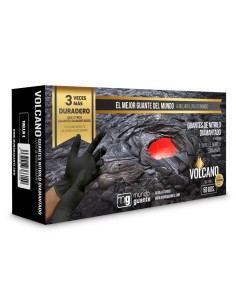 guante de nitrilo diamantado 9980 volcano negro 100 unidades 2