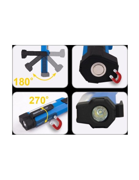 lampara de inspeccion led king tony 9ta28a 145 lm cob 80 lm para moto y coche