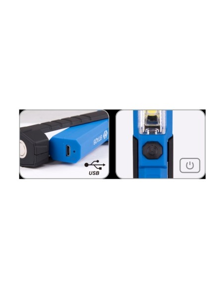 lampara de inspeccion led king tony 9ta28a 145 lm cob 80 lm para moto y coche