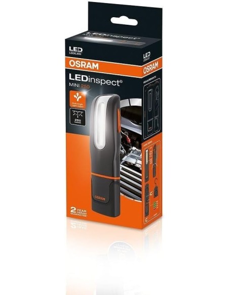 lampara de inspeccion led osram ledil402 ledinspect max500 recargable con luz uv 500 lm