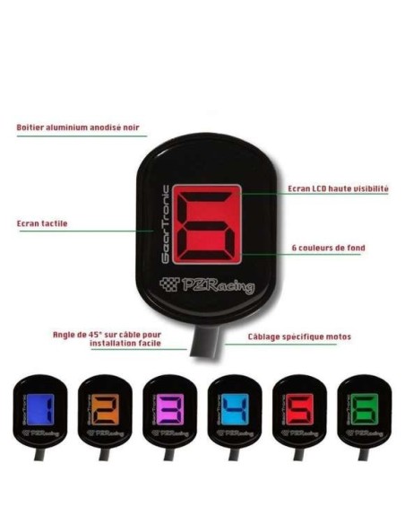 indicador de marcha geartronic para kawasaki z pz racing gt3100 k2