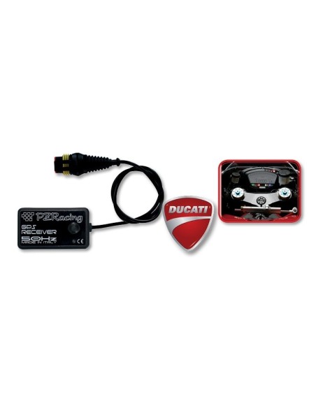 receptor gps laptimer pz racing de500 desmotronic plug and play para ducati