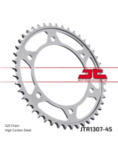 corona moto jt sprockets de acero de 45 dientes jtr1307 45 jts