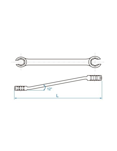 llave para racores de 6 caras king tony 19301113