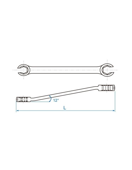 llave para racores de 6 caras king tony 19301113