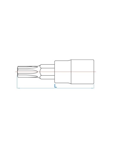 vaso con punta torx t30 y cuadradillo de 1 4 pulgadas king tony 203330