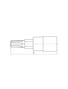 vaso con punta torx t10 inviolable y cuadradillo de 1 4 pulgadas king tony 203710 2