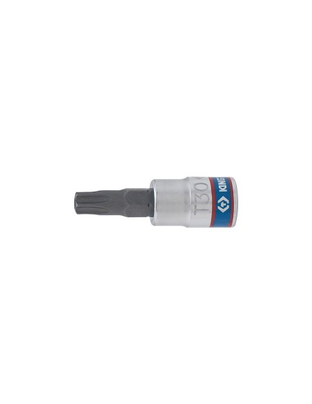 vaso con punta torx t30 inviolable y cuadradillo de 1 4 pulgadas king tony 203730