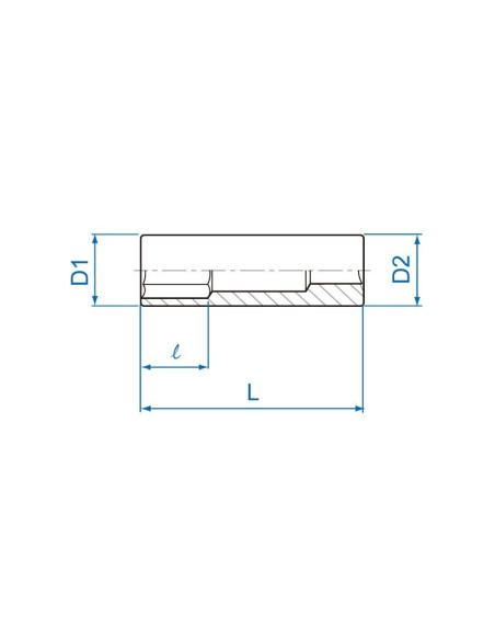 vaso largo hexagonal 7mm king tony 223507m