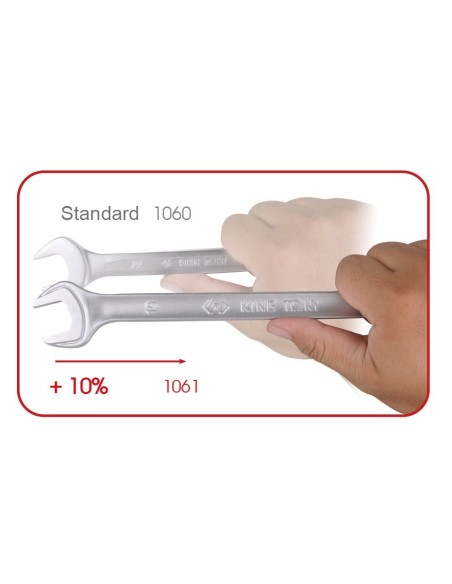 llave mixta larga 17 mm king tony 106117 72 dientes din 3113