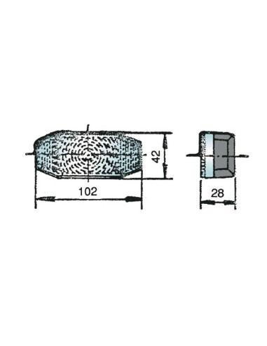 luz de posicion rinder 801 delantera incolora 12 24 v