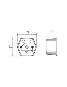 luz de posicion rinder 894 delantera incolora 12 24 v 2