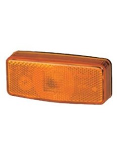 luz de posicion lateral rinder 17000 ambar con catadioptrico 12 24 v
