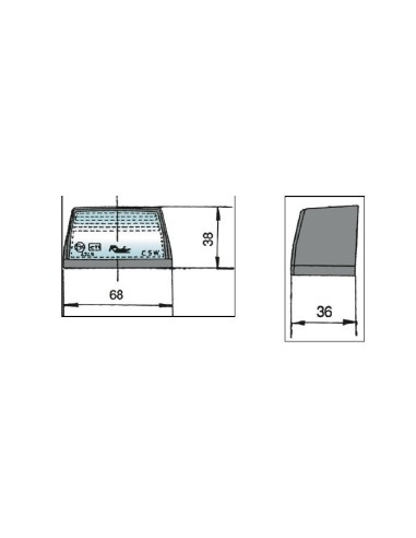 luz de matricula rinder 969 12 24 v con lampara de 5 w