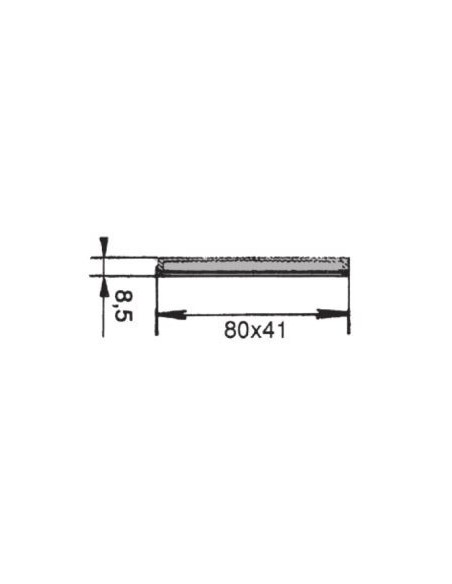 catadioptrico rinder 705r rojo adhesivo 80 x 41 mm