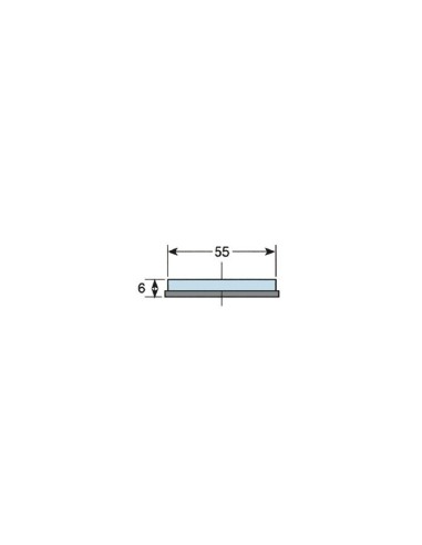 catadioptrico rinder 745a ambar adhesivo de 55 mm
