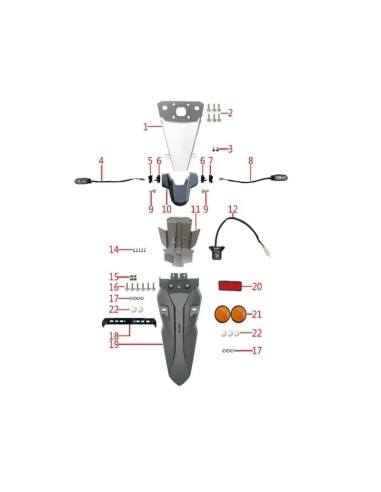 reflector trasero zairon zs3