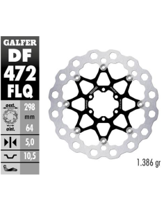 disco freno moto flotante galfer qubic 300x5mm df4