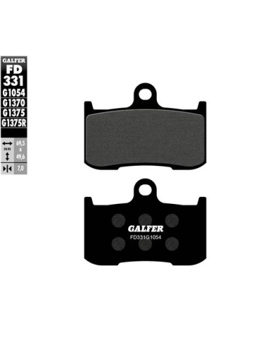 pastillas de freno moto galfer sinter sport r fd33
