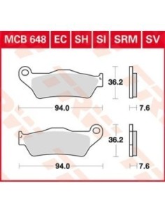 pastillas de freno moto trw mcb648si 2