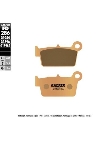 pastillas de freno moto galfer sinter offroad fd28