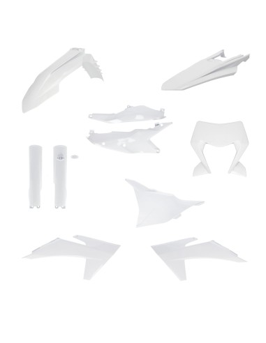 kit completo de plasticos acerbis 0026809 030 ktm exc exc f 125 500 blanco