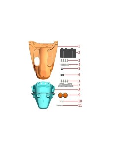 goma protectora trasera contra salpicaduras zairon zs3