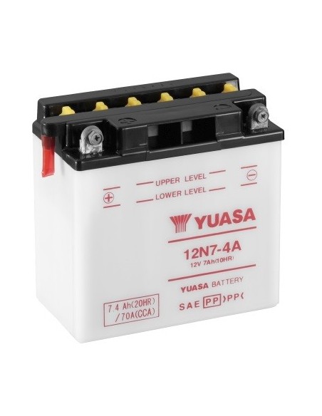 Batería Yuasa 12N7-4A Sin ácido