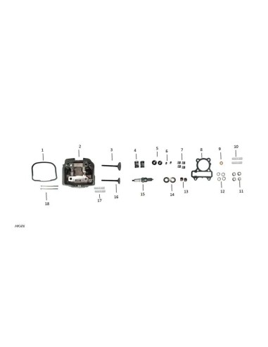 valvula de admision honda 110kzl zairon zs3
