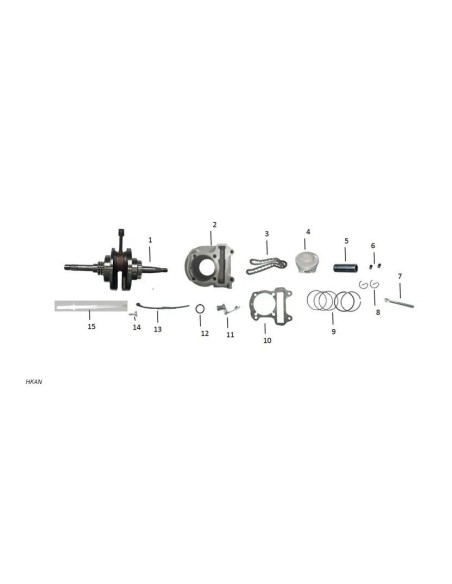 guia de cadena de distribucion honda 110kzl zairon zs3