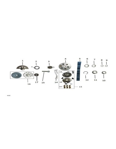 plato motriz delantero honda 110 kzl bushing height 39mm zairon zs3