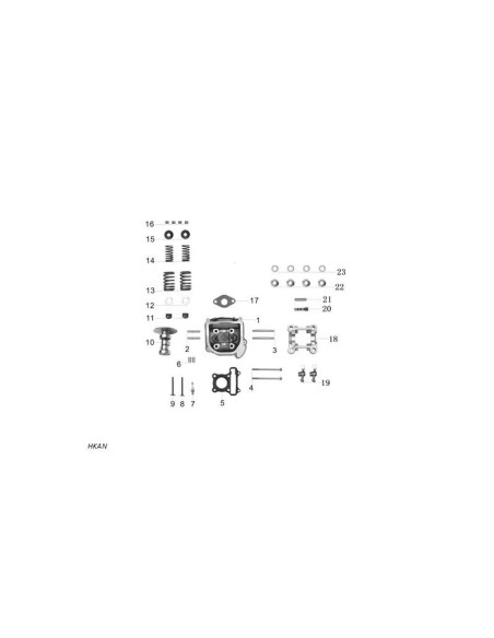 cuna de valvula gy6 125 zairon zs3