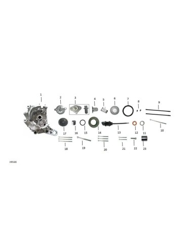 tapon del filtro de aceite gy6 125 zairon zs3