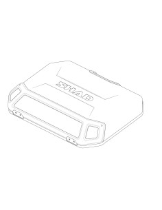 tapa shad para maleta de moto lateral terra aluminio negro 203163rb
