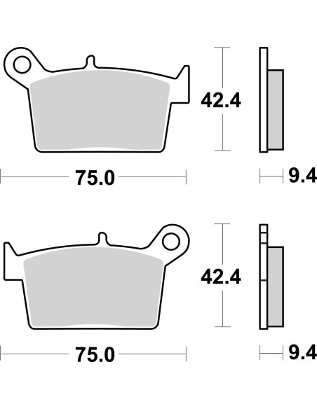pastillas traseras brembo 07ks10cc