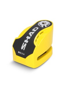 antirrobo de disco shad c0s6103a con alarma sc61a amarillo