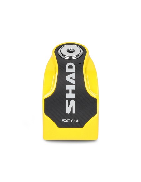antirrobo de disco shad c0s6103a con alarma sc61a amarillo