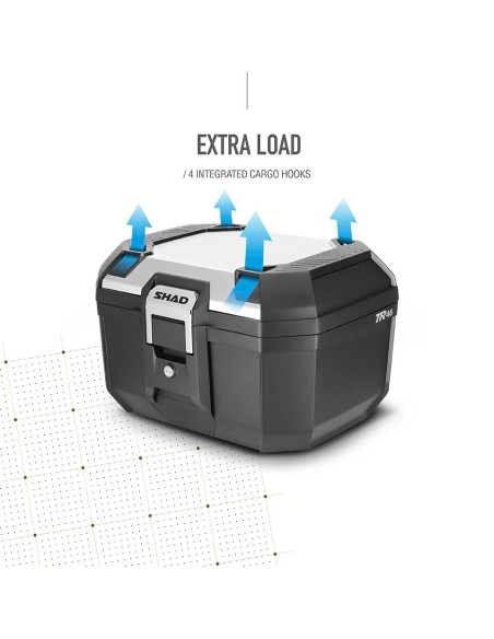 top case shad d0tr46200 tr46 terra aluminio