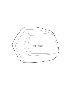 tapa shad para maleta moto sh35 color aluminio d1b35tlr