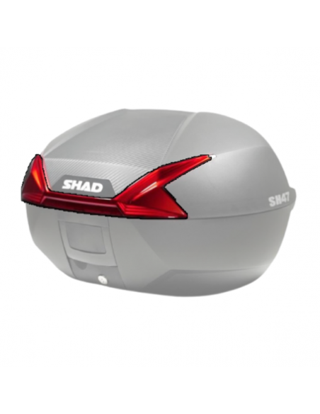 catadrioptrico rojo para moto maletas shad sh47 d1b471car