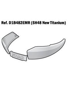 recambio catadioptico shad para maleta moto sh48 gris titan d1b482emr