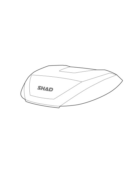 tapa completa shad maleta moto sh59x embellecedor aluminio d1b59t0r