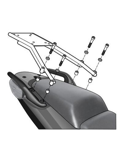 fijacion superior shad para maleta moto honda cbf 1000 h0cb10st