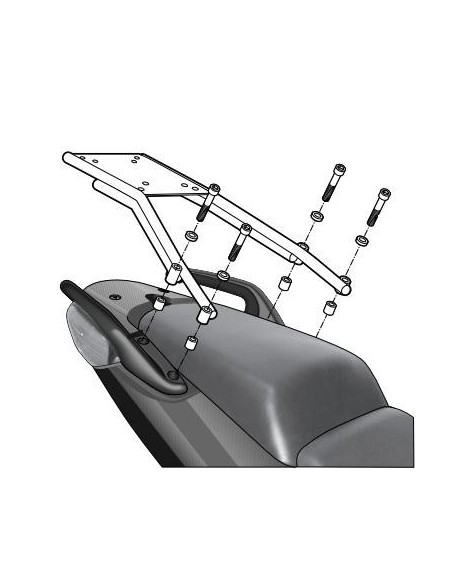fijacion superior shad para maleta moto honda cbf 1000 h0cb10st