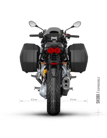 soportes de maletas shad 3p system para moto guzzi v100 mandello m0vm13if