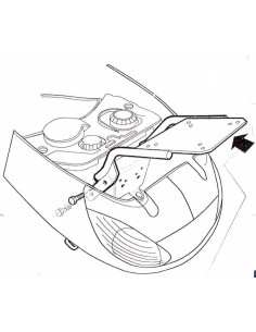 fijacion superior shad para maleta moto piaggio vivacity 50 p0v59t