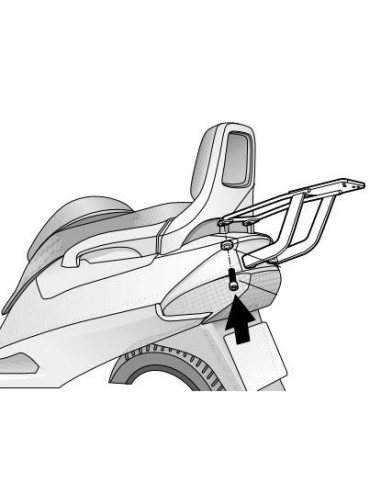fijacion superior shad para maleta moto suzuki burgman 200 400 s0s21t